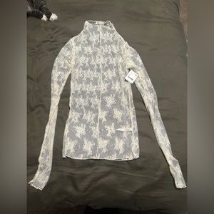 Free People lace longsleeve top